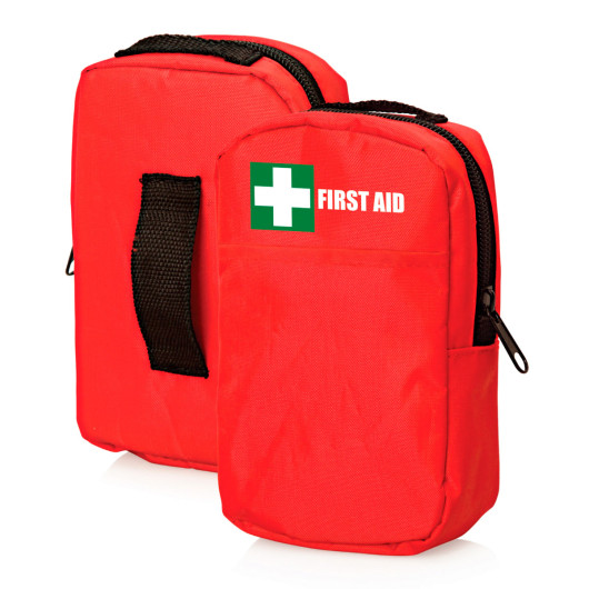 Belt Pouch 30PC First Aid Kits Branded Red